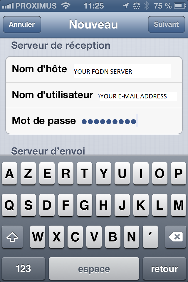 IOS device configuration for qmailrocks - screenshot 7